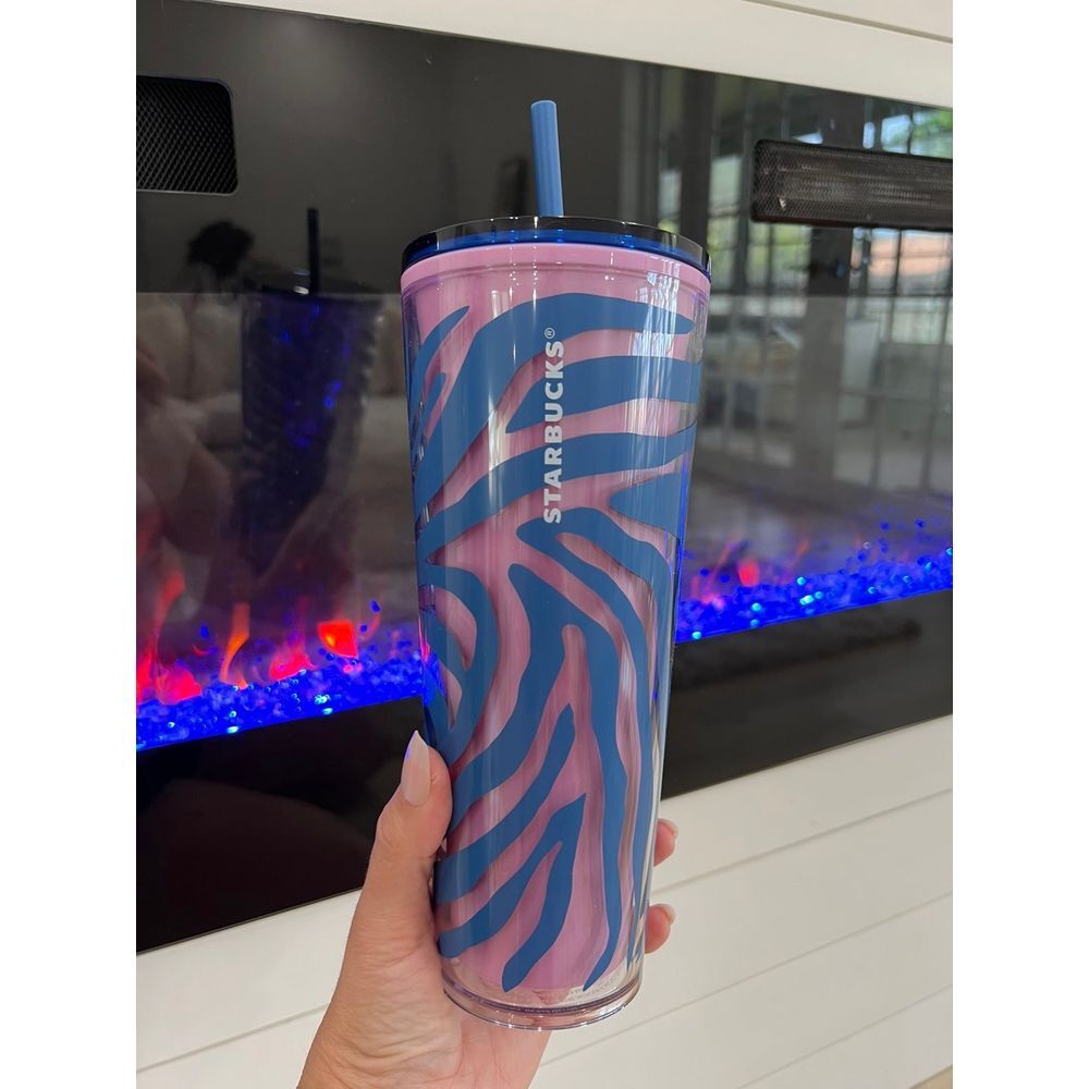 Starbucks 24oz Summer 2021 purple Zebra‎ Tumbler